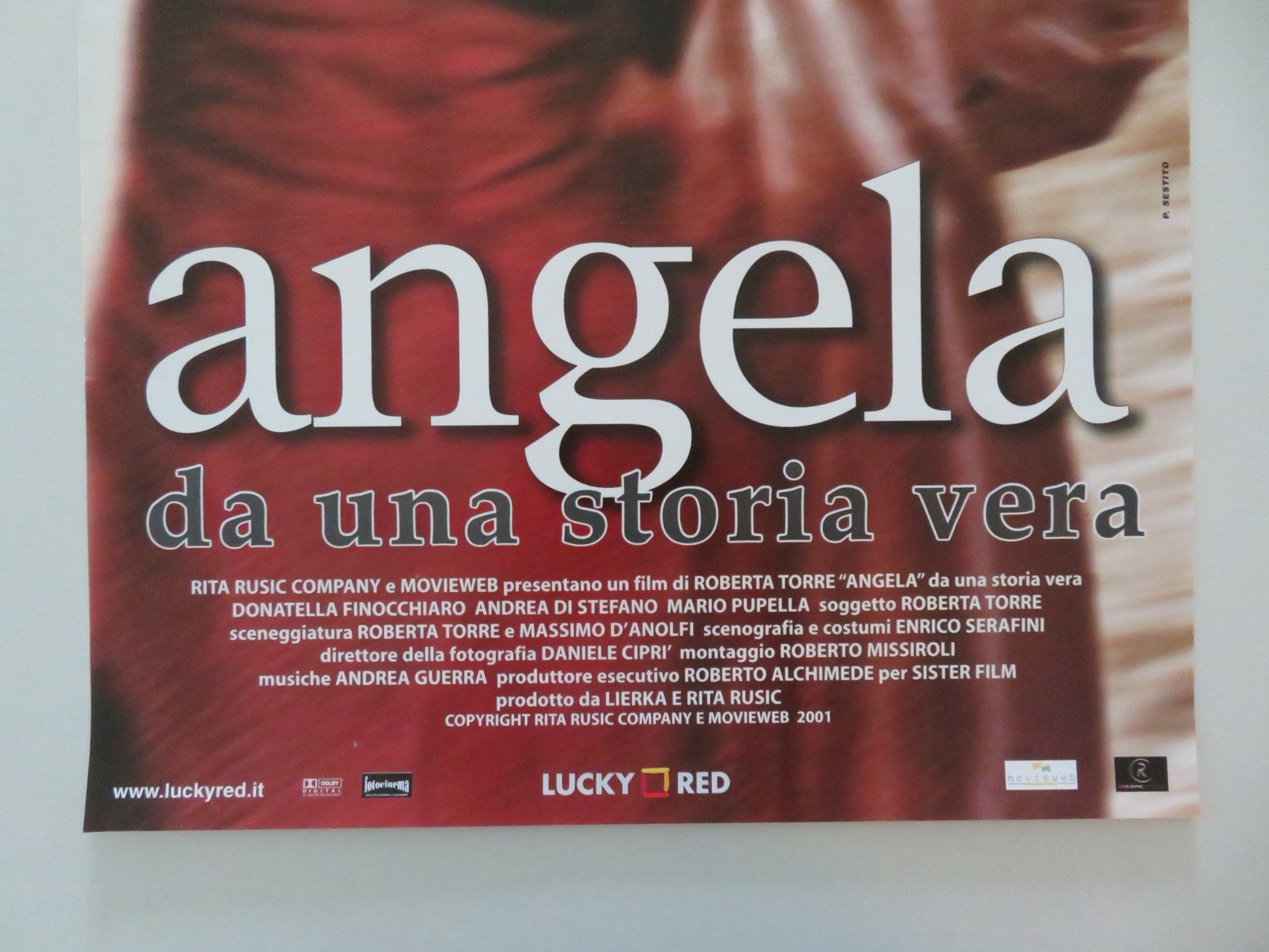 ANGELA ITALIAN LOCANDINA POSTER DONATELLA FINOCCHIARO ANDREA DI STEFANO 2002 Movie posters