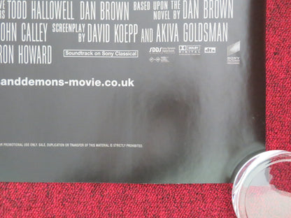ANGELS AND DEMONS - B UK QUAD ROLLED POSTER TOM HANKS EWAN MCGREGOR 2009 Movie posters