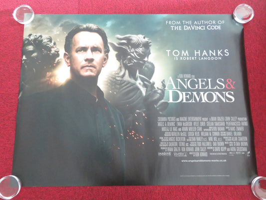 ANGELS AND DEMONS - B UK QUAD ROLLED POSTER TOM HANKS EWAN MCGREGOR 2009 Movie posters