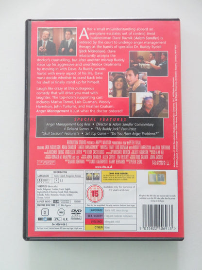 Anger Management (DVD) Jack Nicholson Adam Sandler 2003 Region 2 Movie posters
