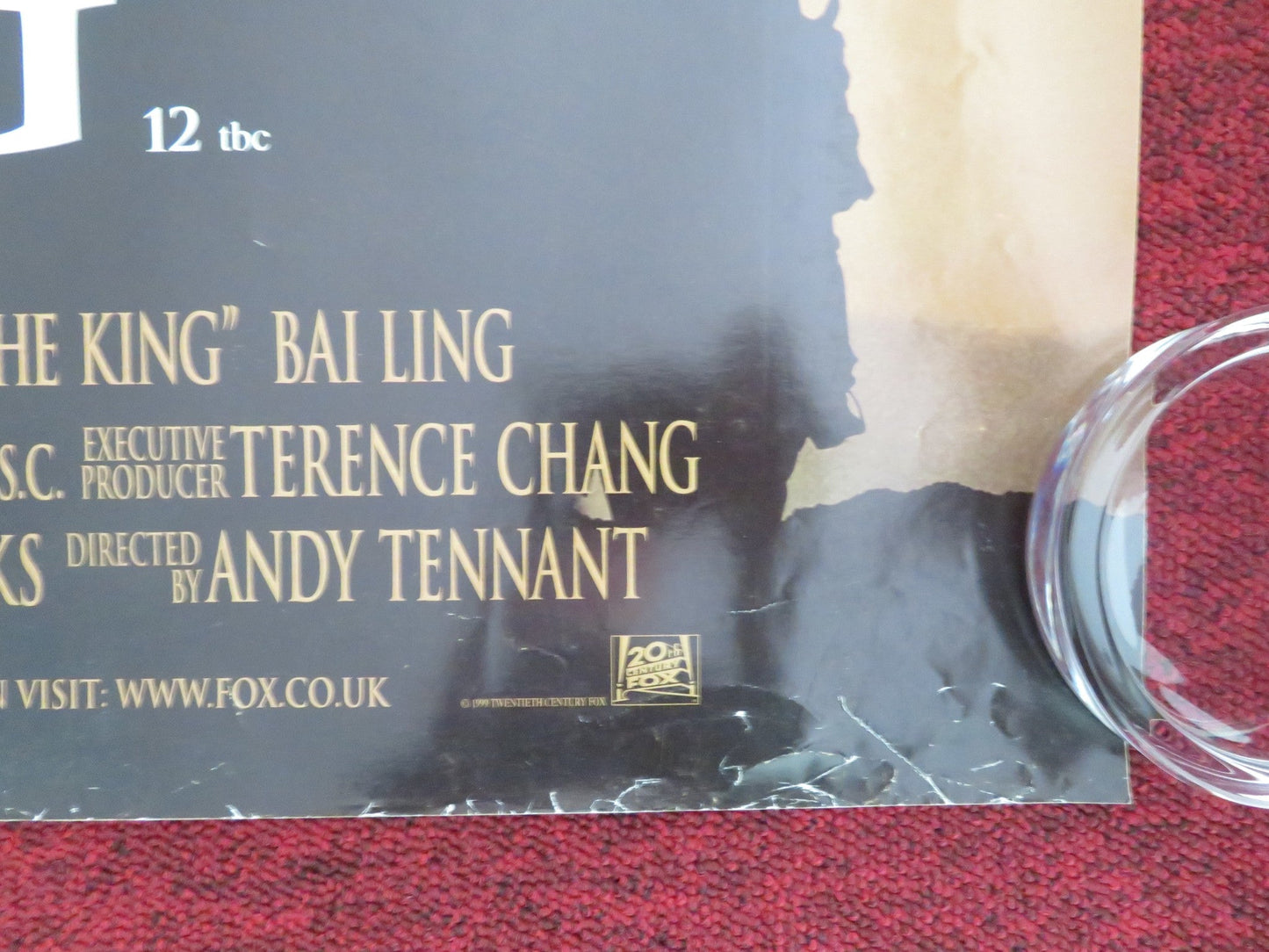 ANNA AND THE KING - B UK QUAD ROLLED POSTER JODIE FOSTER CHOW YUN-FAT 1999 - Rendezvous Cinema