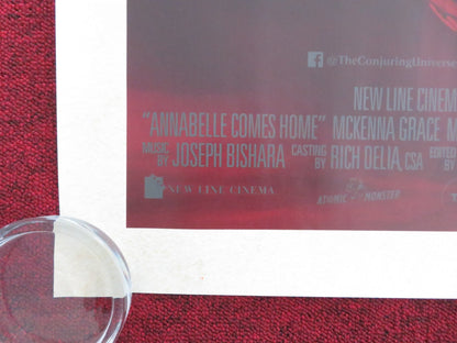 ANNABELLE COMES HOME UK QUAD ROLLED POSTER VERA FARMIGA PATRICK WILSON 2019 Movie posters