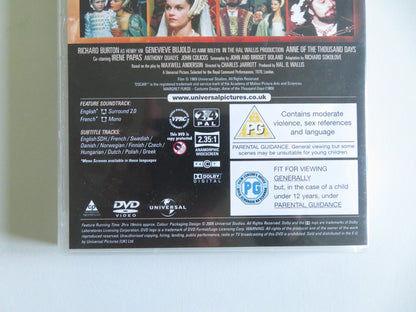 ANNE OF THE THOUSAND DAYS (DVD) RICHARD BURTON GENEVIEVE BUJOLD 1969 REGION 2,4 - Rendezvous Cinema