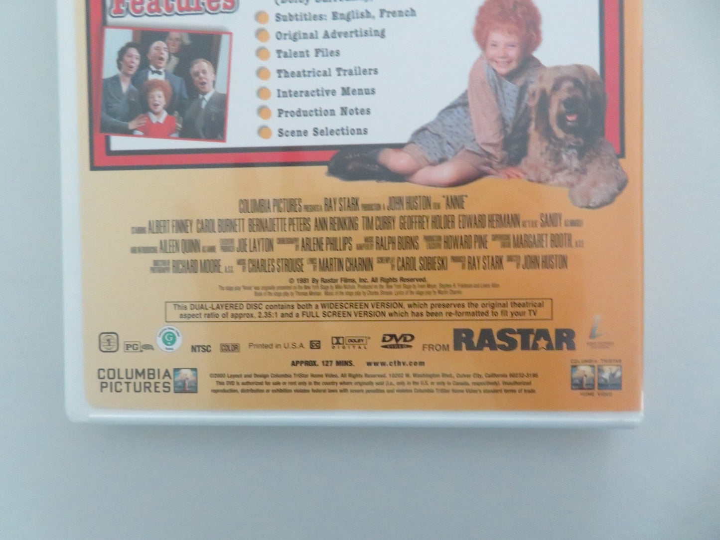 ANNIE (DVD) ALBERT FINNEY TIM CURRY 1982 REGION 1 Movie posters