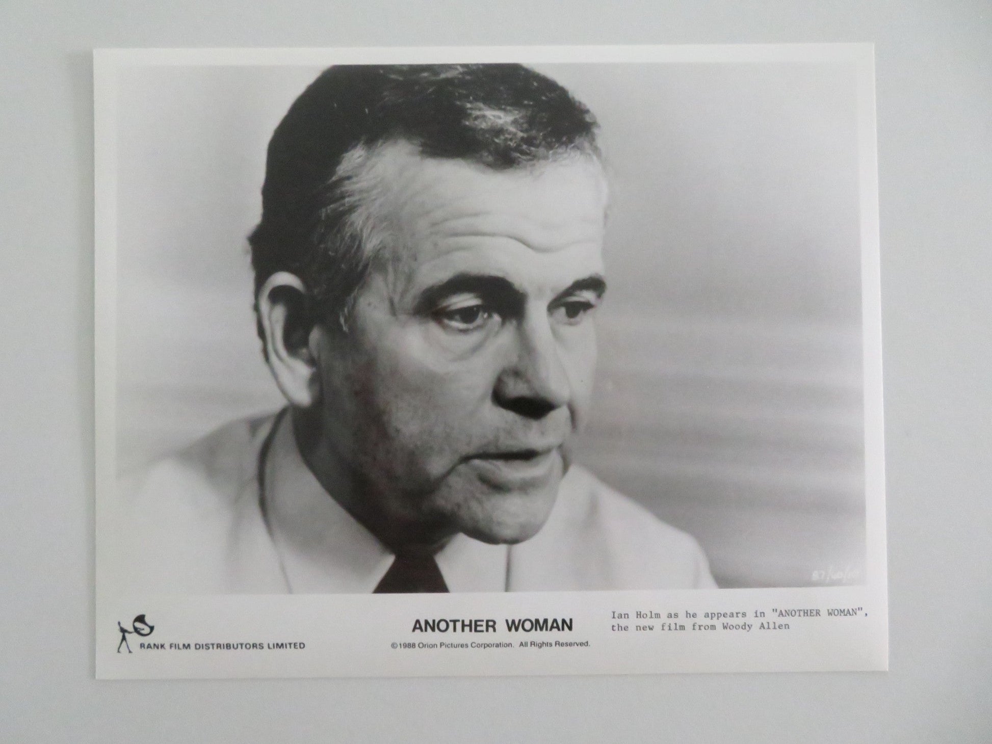 ANOTHER WOMAN MOVIE STILL PHOTO LOT OF 9 GENE HACKMAN GENA ROWLANDS 1988 - Rendezvous Cinema