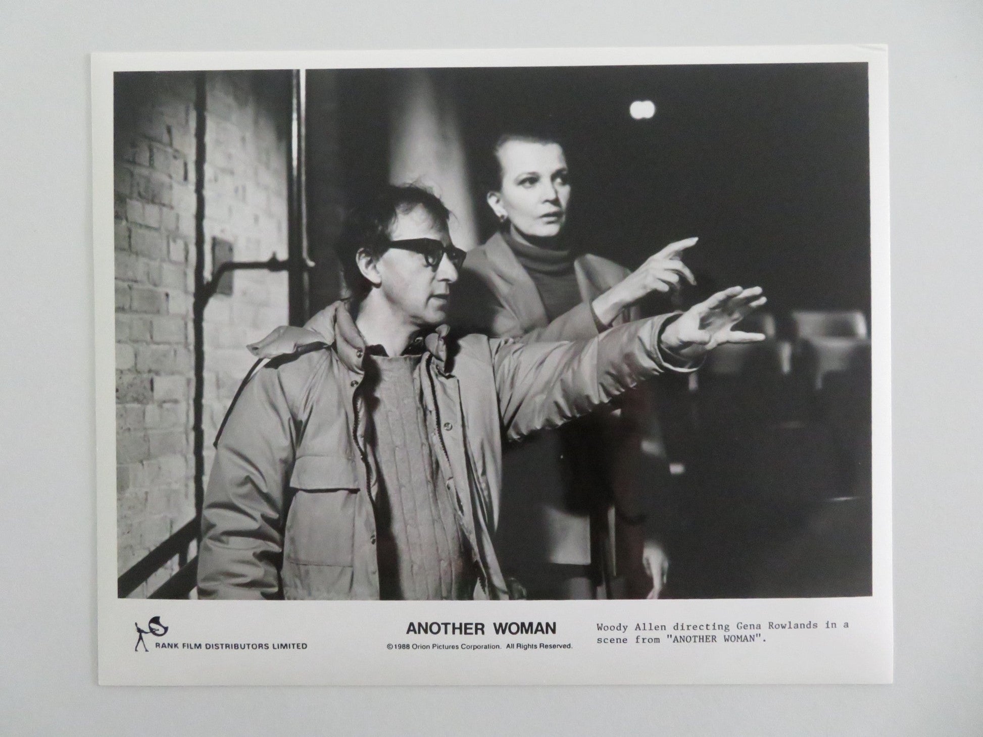 ANOTHER WOMAN MOVIE STILL PHOTO LOT OF 9 GENE HACKMAN GENA ROWLANDS 1988 - Rendezvous Cinema