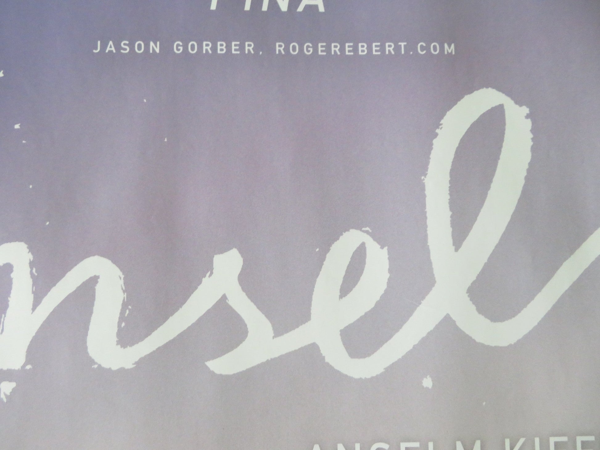 Anselm UK Quad Rolled Anselm Kiefer Anton Wenders 2023 Movie posters