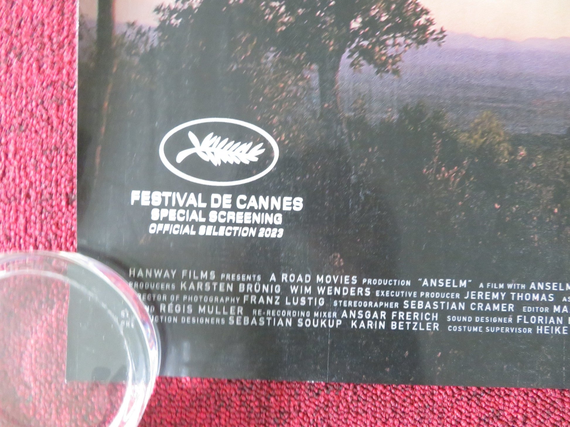 Anselm UK Quad Rolled Anselm Kiefer Anton Wenders 2023 Movie posters
