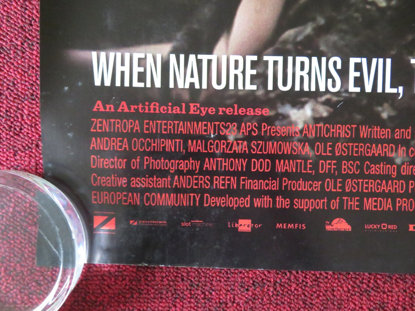 ANTICHRIST UK QUAD ROLLED POSTER WILLEM DAFOE CHARLOTTE GAINSBOURG 2009 Movie posters