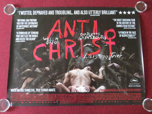ANTICHRIST UK QUAD ROLLED POSTER WILLEM DAFOE CHARLOTTE GAINSBOURG 2009 Movie posters