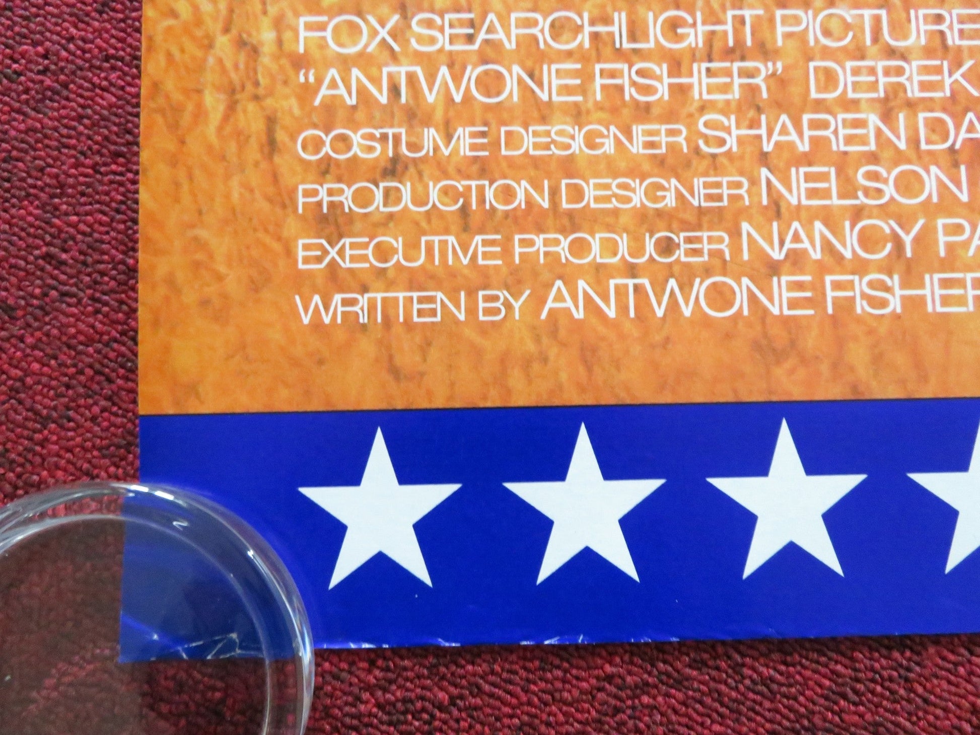 ANTWONE FISHER UK QUAD ROLLED POSTER DEREK LUKE DENZEL WASHINGTON 2002 Rendezvous Cinema Movie posters