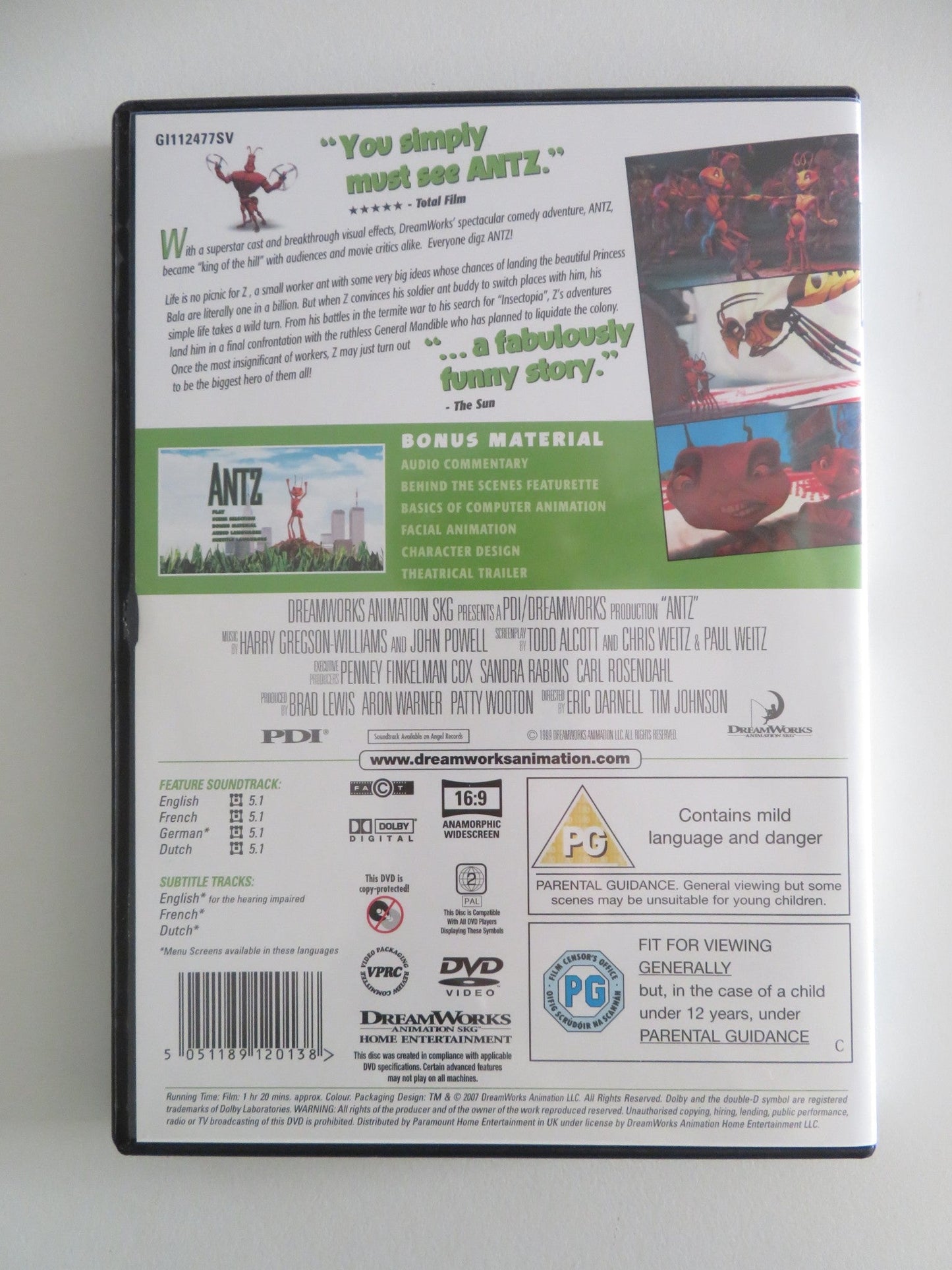 ANTZ (DVD) WOODY ALLEN DAN AYKROYD 1998 REGION 2 Movie posters