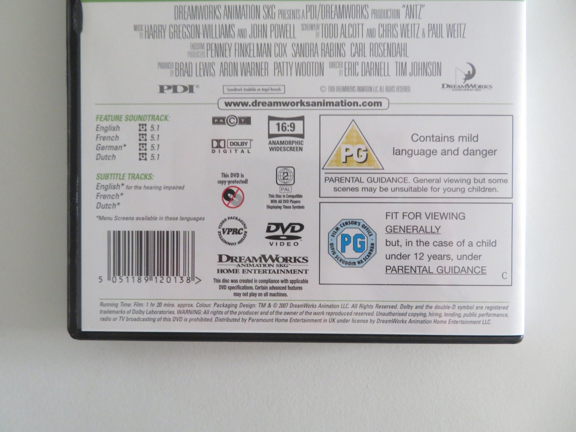 ANTZ (DVD) WOODY ALLEN DAN AYKROYD 1998 REGION 2 Movie posters