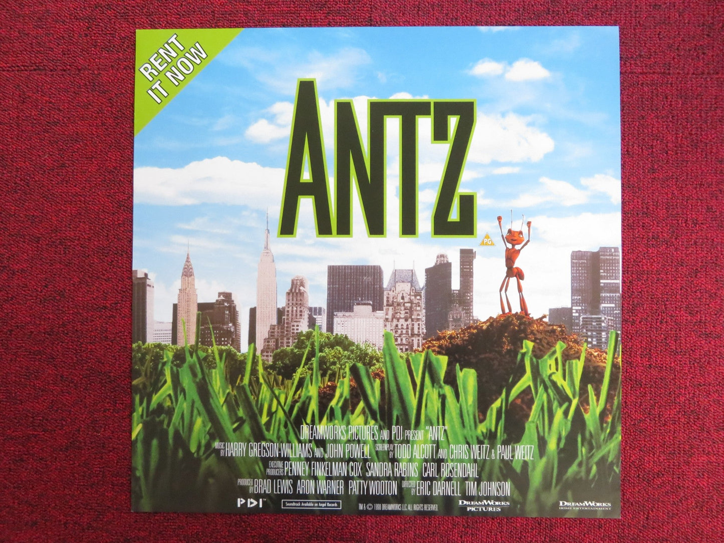 ANTZ VHS VIDEO POSTER WOODY ALLEN DAN AYKROYD 1998 Rendezvous Cinema Movie posters