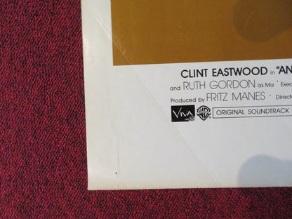 ANY WHICH WAY YOU CAN FOLDED US ONE SHEET POSTER CLINT EASTWOOD S. LOCKE 1980 Rendezvous Cinema Movie posters