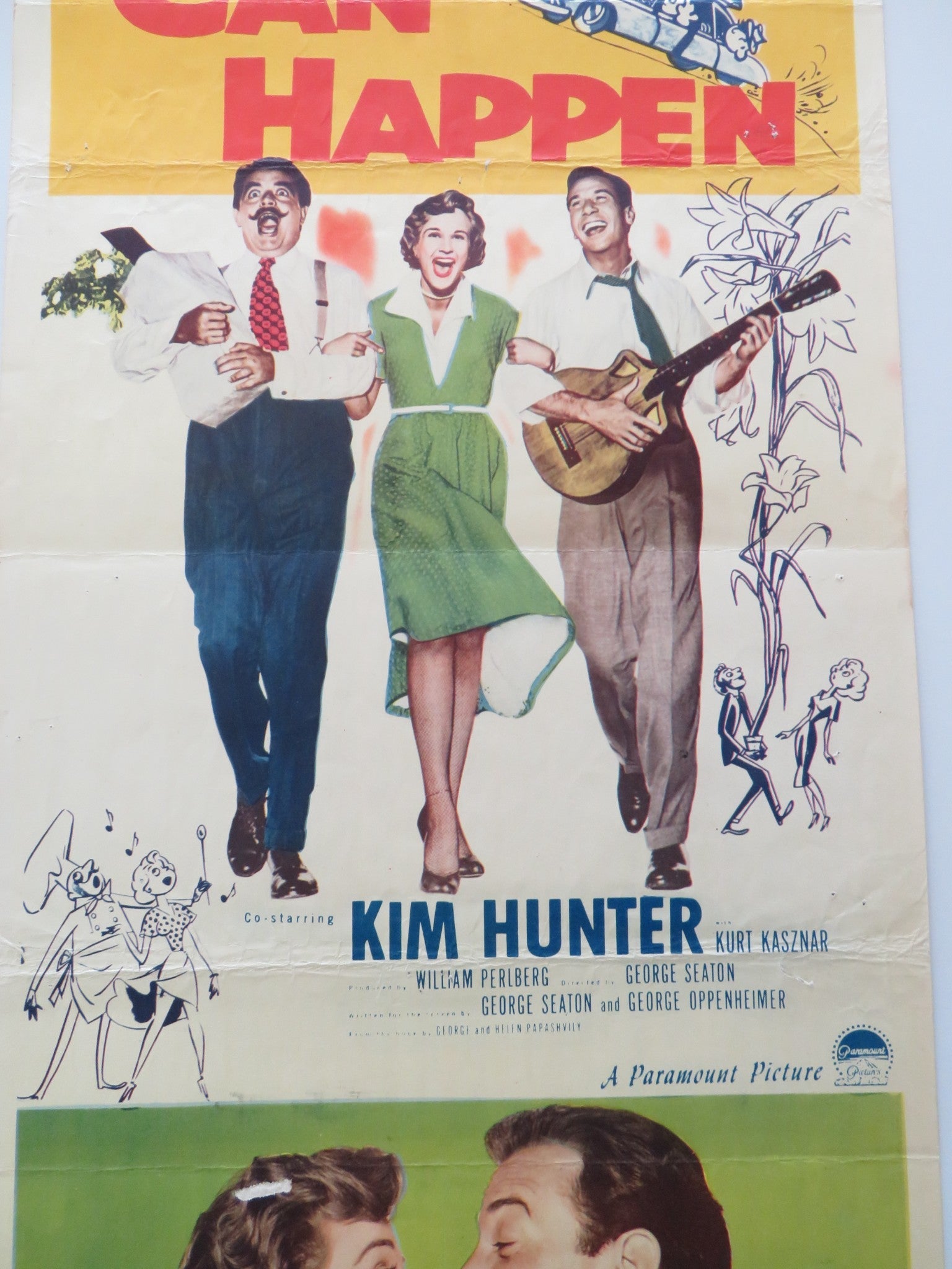 ANYTHING CAN HAPPEN US INSERT POSTER JOSE FERRER KIM HUNTER 1952 Rendezvous Cinema Movie posters
