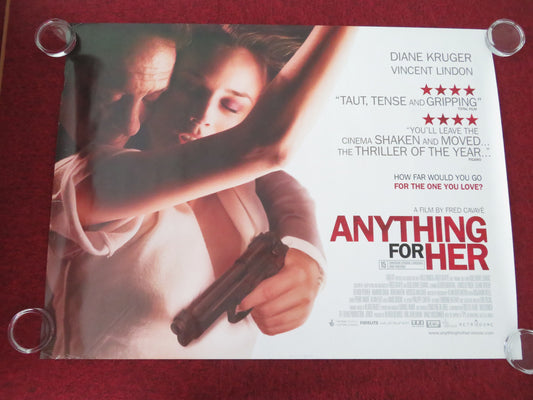 Anything for Her UK Quad Rolled Poster Vincent Lindon Diane Kruger 2008 Movie posters