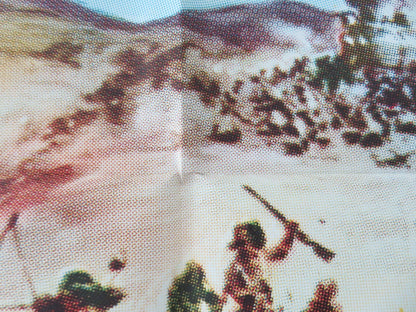 APACHE GOLD FOLDED US ONE SHEET POSTER LEX BARKER PIERRE BRICE 1965 Movie posters