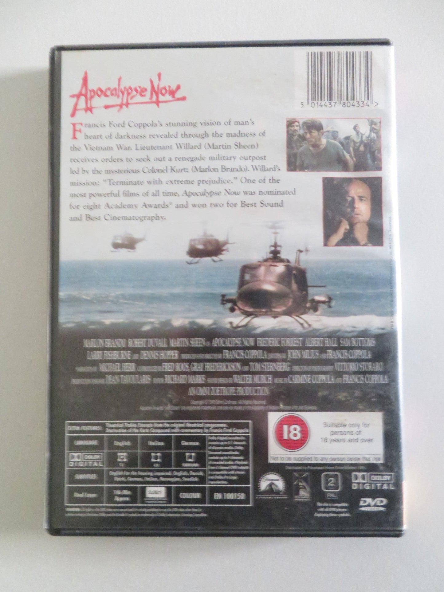 APOCALYPSE NOW - B (DVD) MARLON BRANDO MARTIN SHEEN 1979 REGION 2 Movie posters