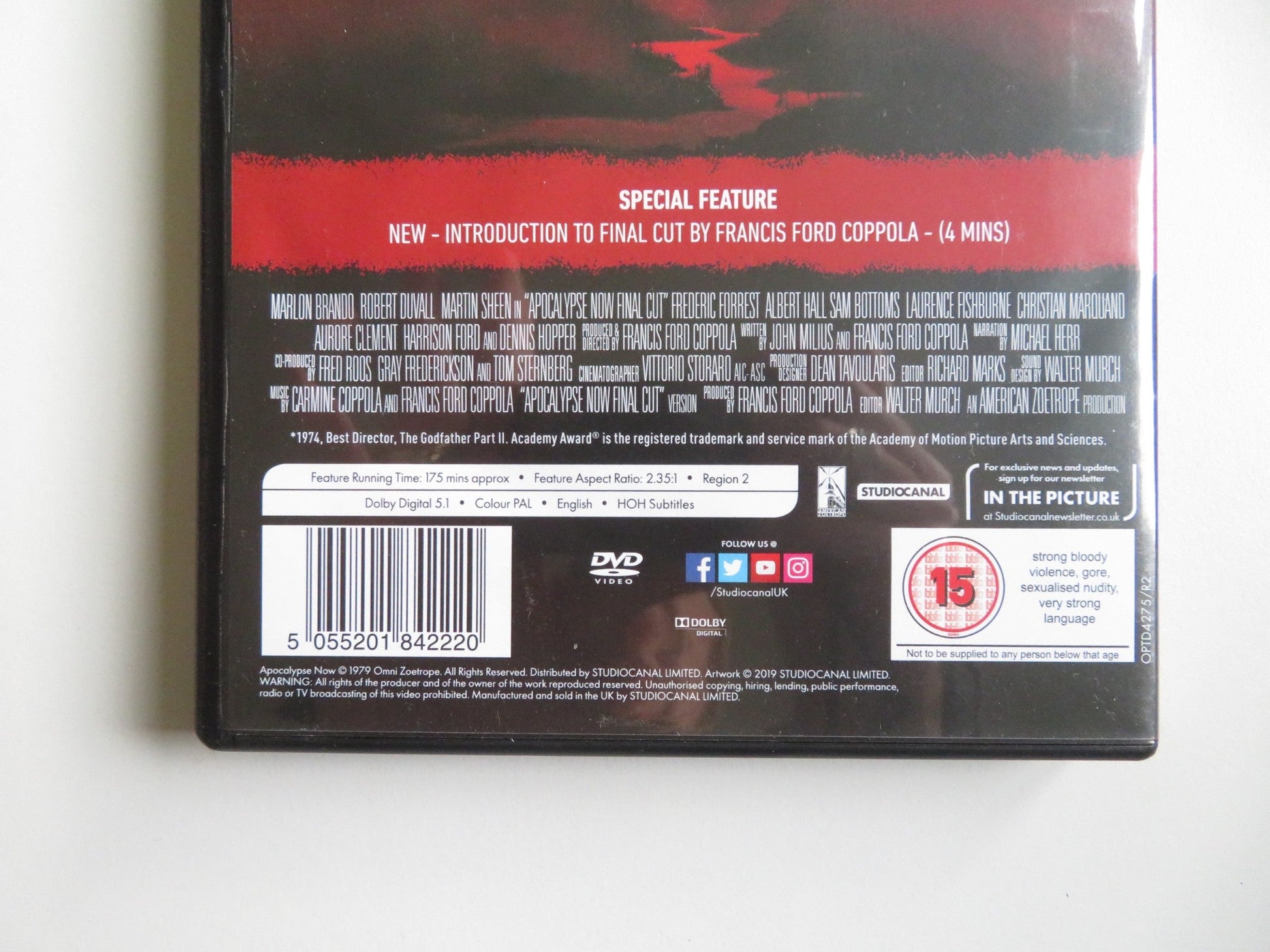 APOCALYPSE NOW - FINAL CUT (DVD) MARTIN SHEEN MARLON BRANDO 1979 REGION 2 - Rendezvous Cinema
