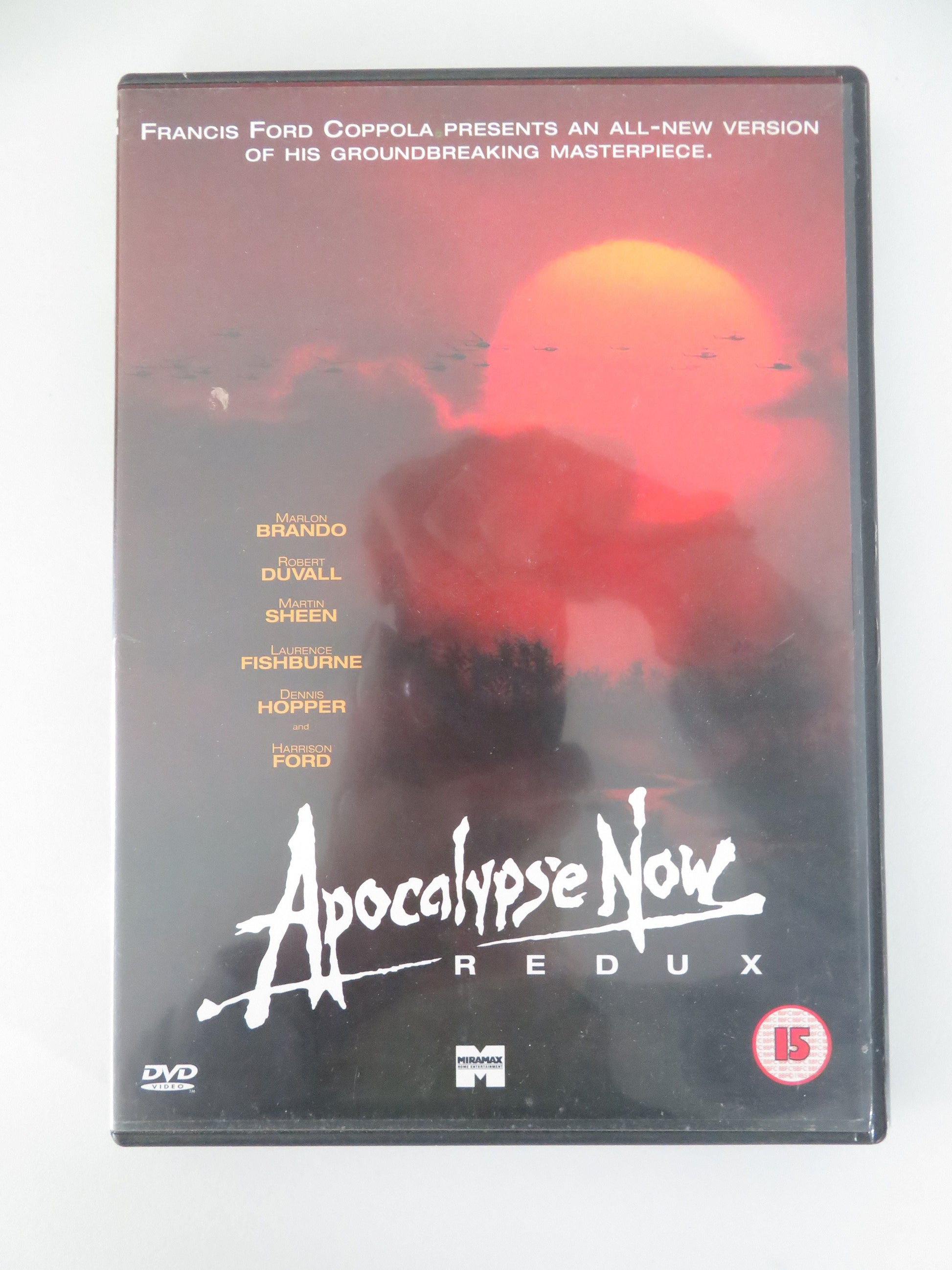 Apocalypse Now Redux (DVD) Martin Sheen Marlon Brando 1979 Region 2 Movie posters