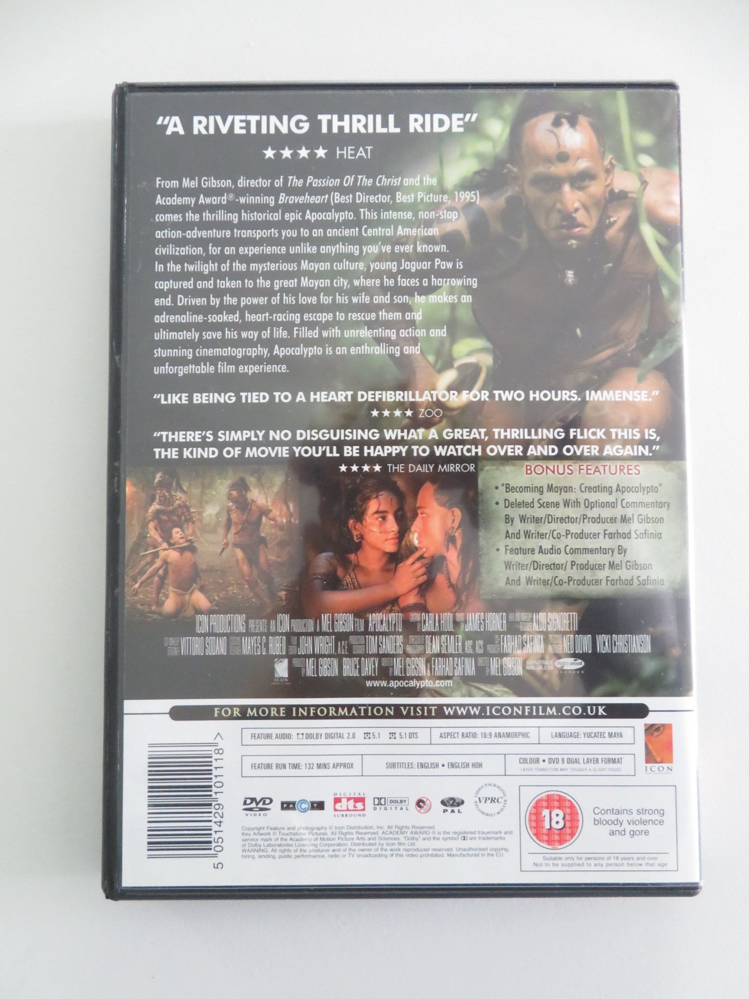 Apocalypto - B (DVD) Rudy Youngblood Dalia Hernandez 2006 Region 2 Movie posters