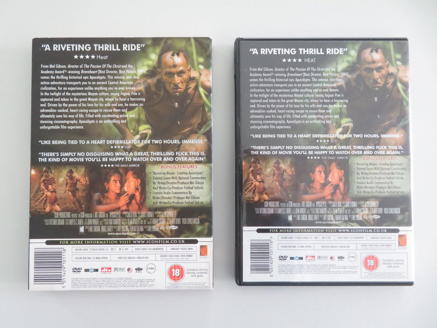 Apocalypto - B (DVD) Rudy Youngblood Dalia Hernandez 2006 Region 2 Movie posters