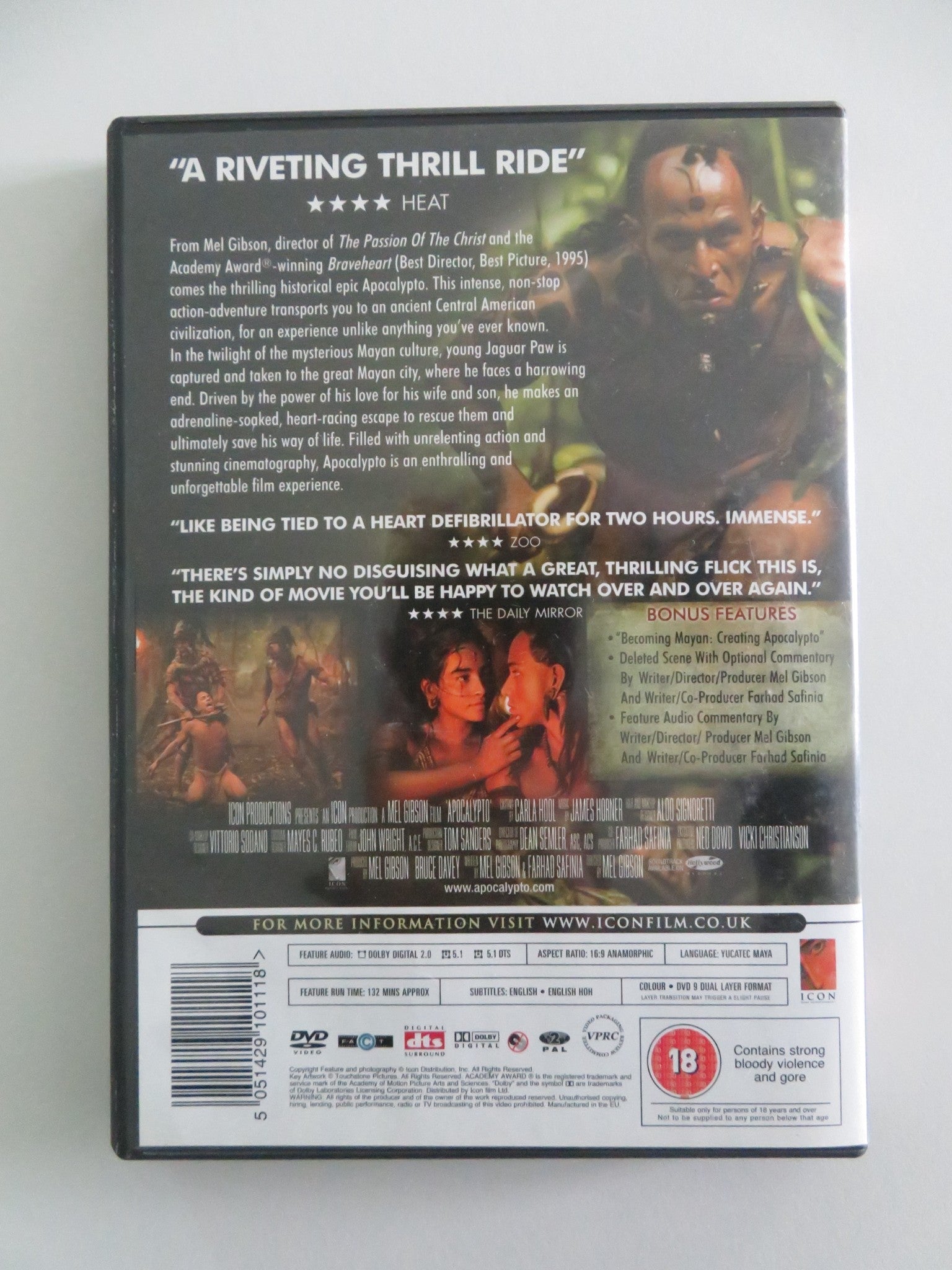 Apocalypto (DVD) Rudy Youngblood Jonathan Brewer 2006 Region 2 Movie posters