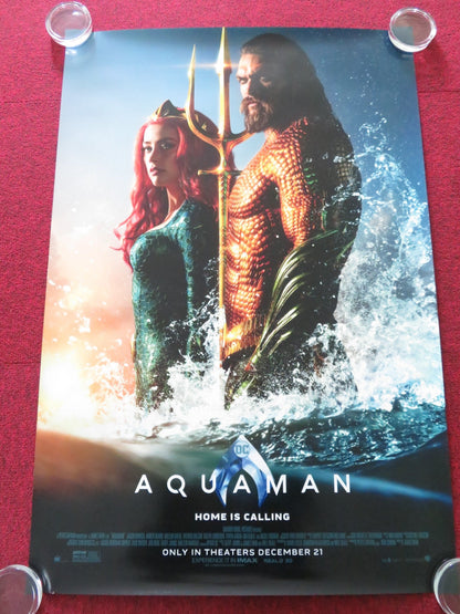 AQUAMAN US ONE SHEET ROLLED POSTER DC JASON MOMOA AMBER HEARD 2018 Rendezvous Cinema Movie posters