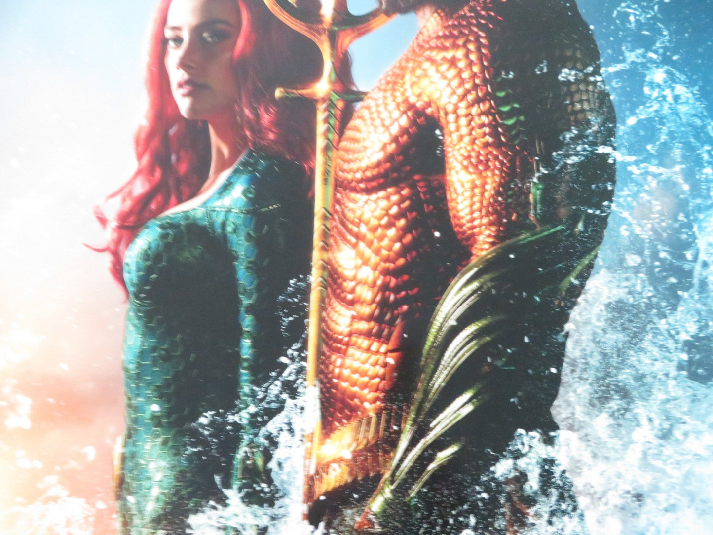 AQUAMAN US ONE SHEET ROLLED POSTER DC JASON MOMOA AMBER HEARD 2018 Rendezvous Cinema Movie posters