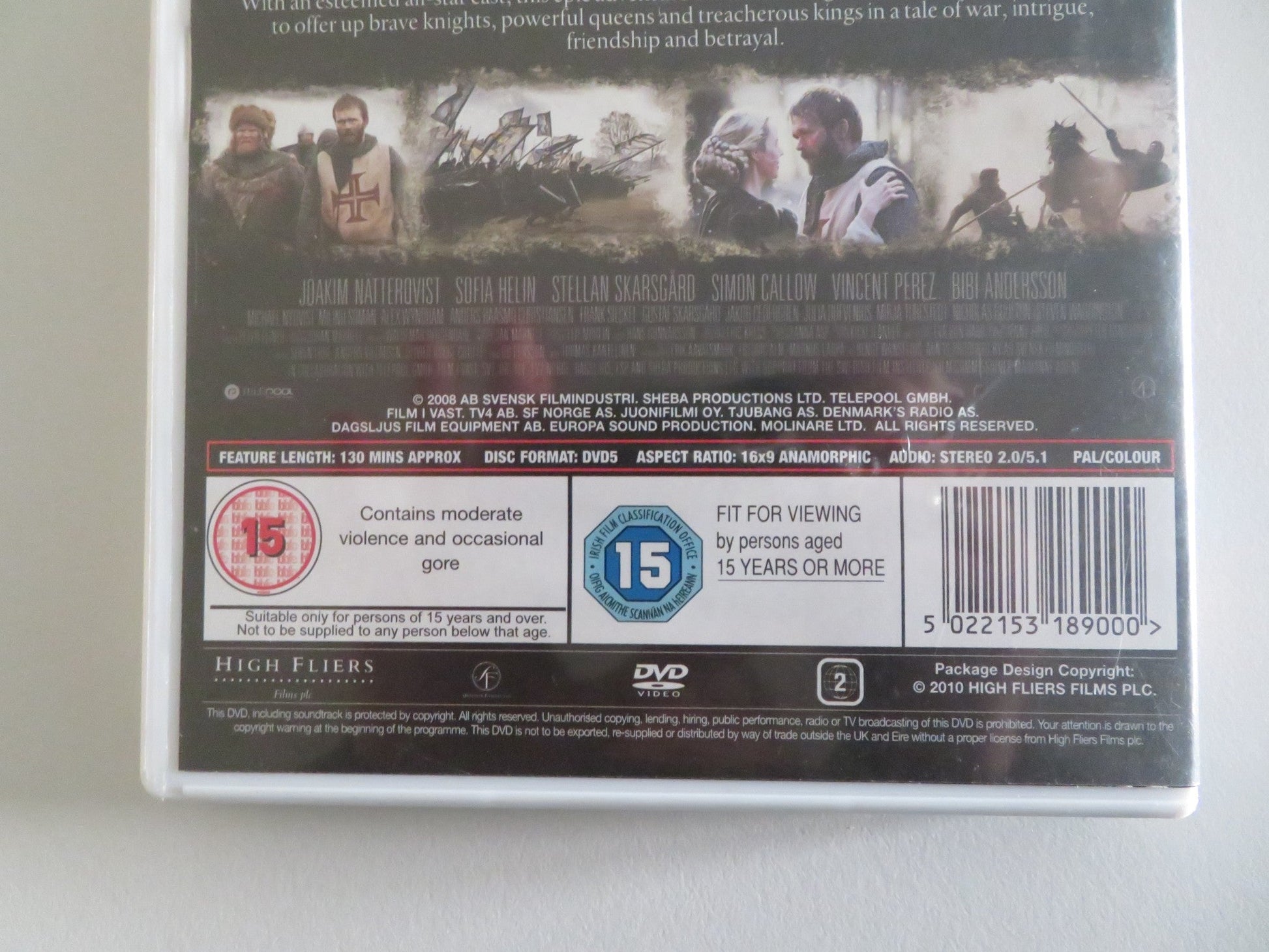 ARN: THE KNIGHT TEMPLAR (DVD) JOAKIM NATTERQVIST SOFIA HELIN 2007 REGION 2 Movie posters
