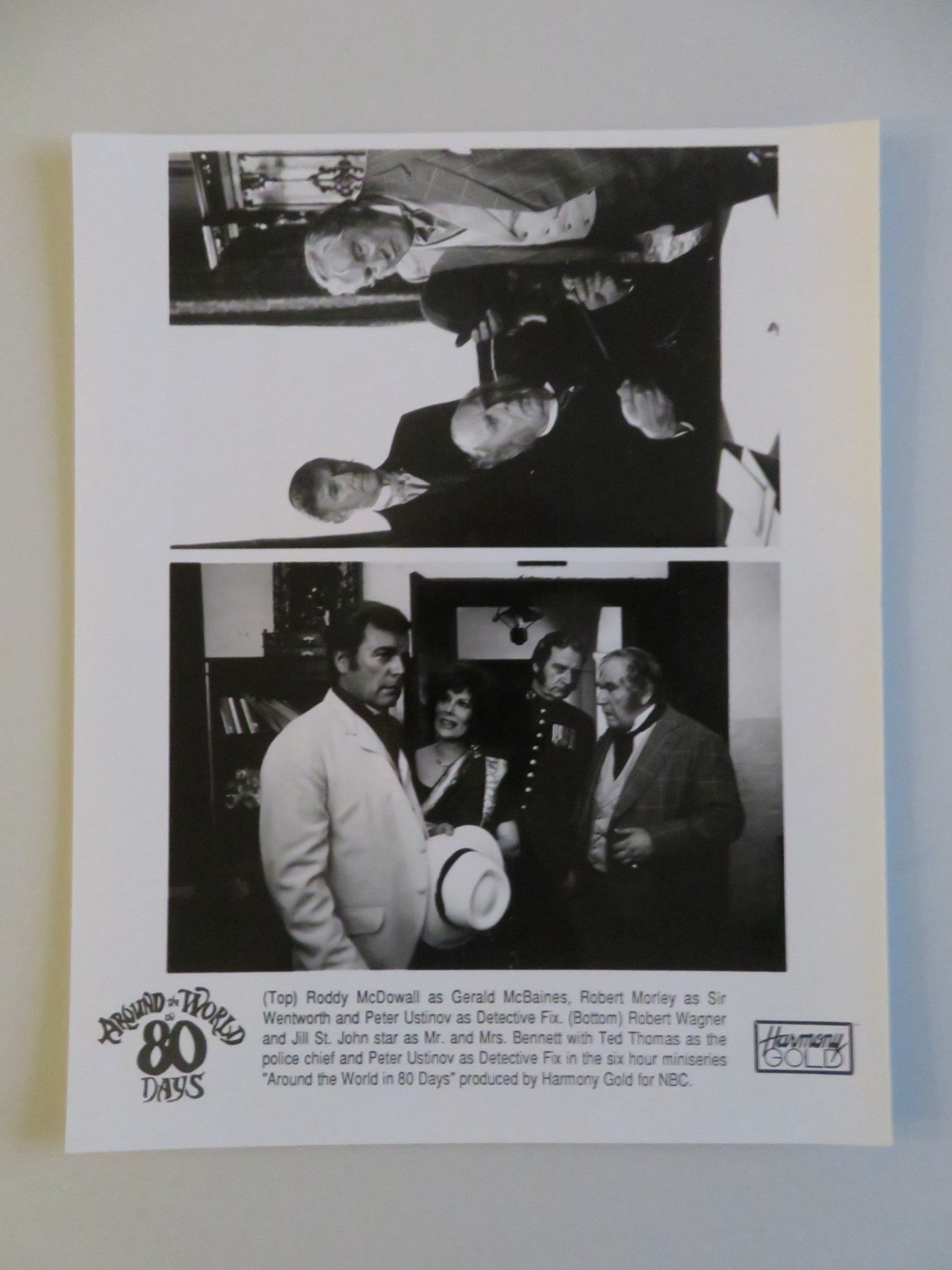 AROUND THE WORLD IN 80 DAYS MOVIE STILL PHOTO LOT OF 2 PIERCE BROSNAN 1989 - Rendezvous Cinema