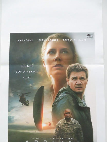 ARRIVAL ITALIAN LOCANDINA POSTER AMY ADAMS JEREMY RENNER 2016 Movie posters