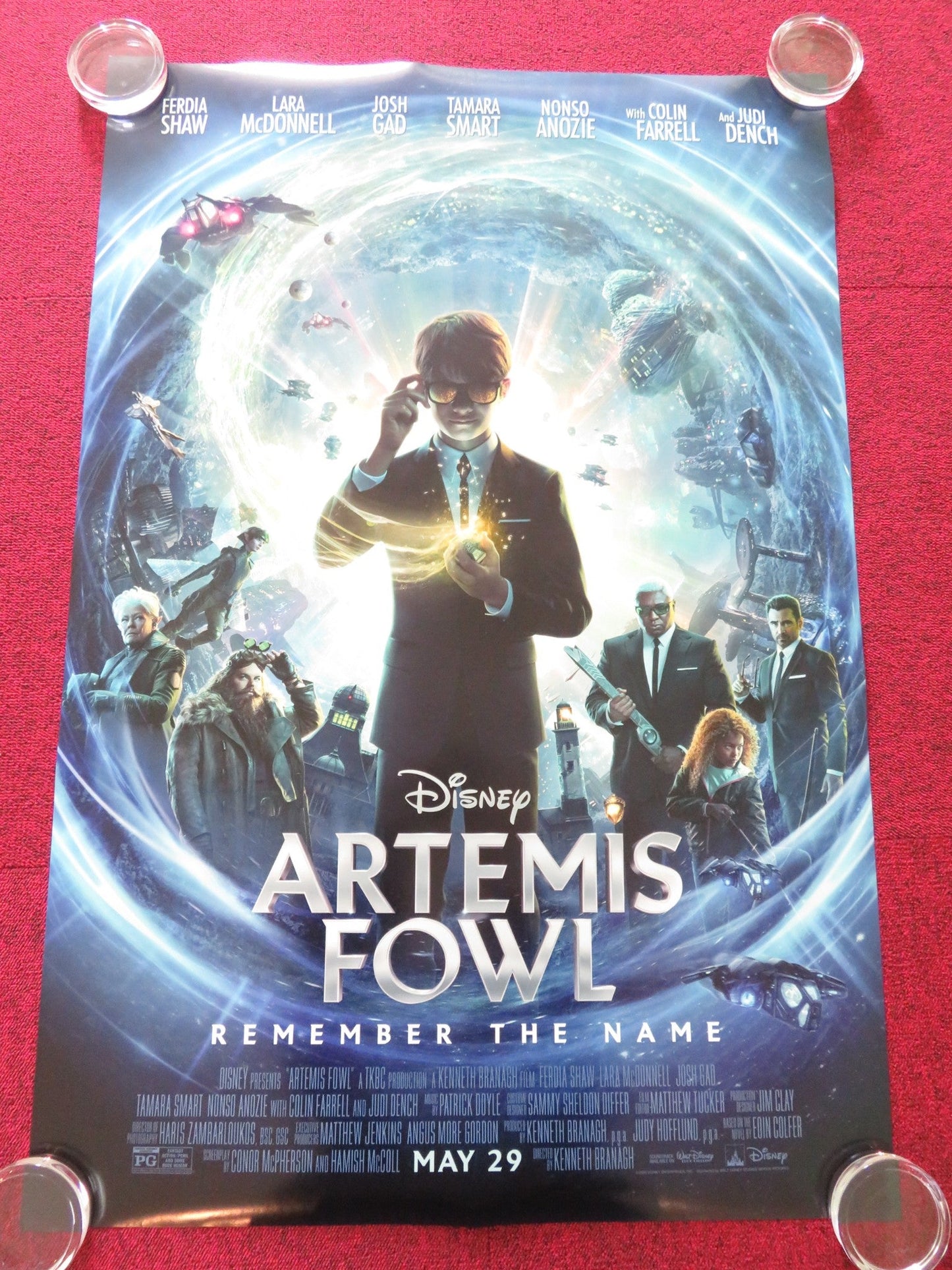 ARTEMIS FOWL US ONE SHEET ROLLED POSTER DISNEY FERDIA SHAW JOSH GAD 2020 Rendezvous Cinema Movie posters