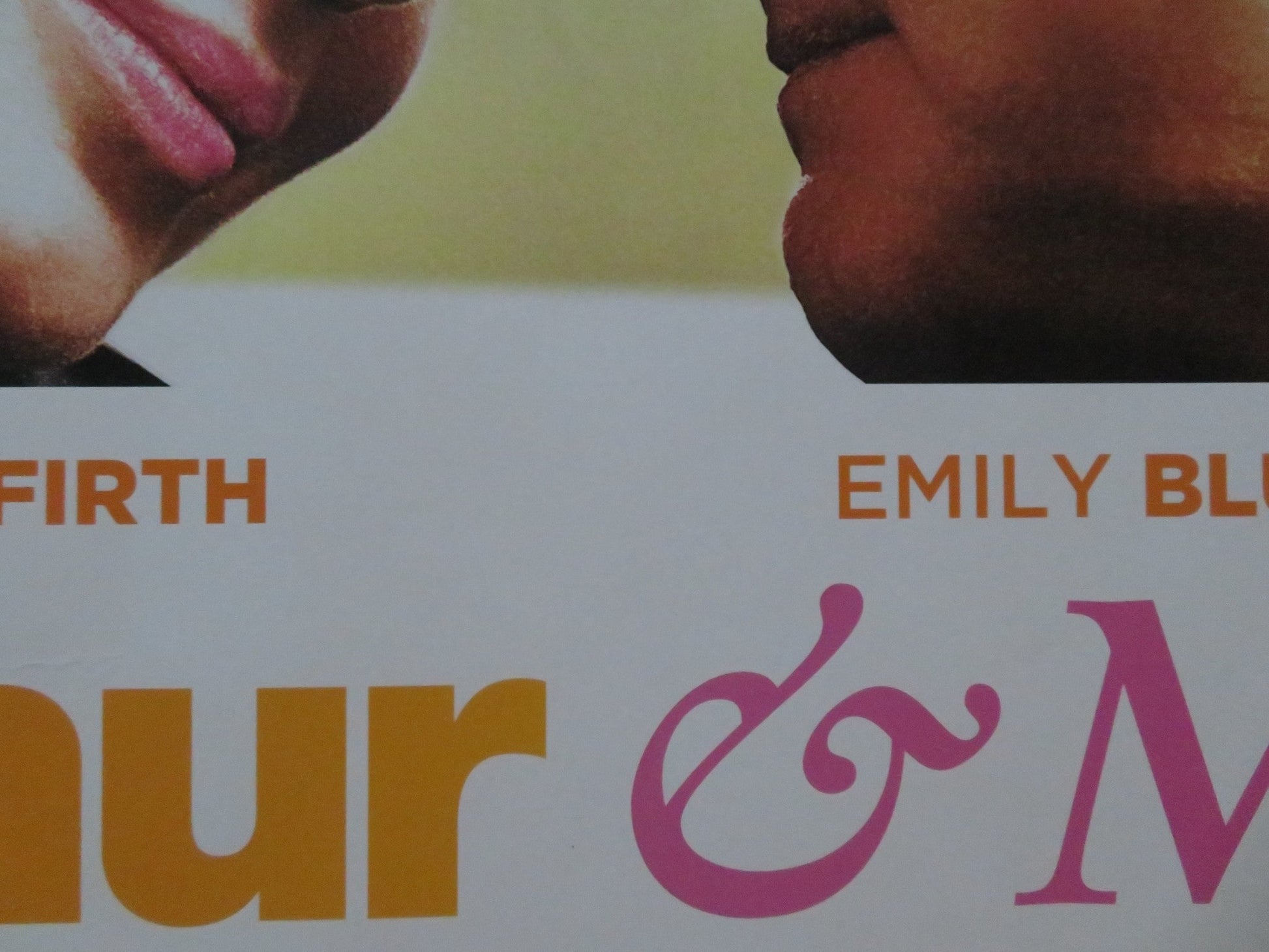 ARTHUR & MIKE UK QUAD ROLLED POSTER COLIN FIRTH EMILY BLUNT 2012 - Rendezvous Cinema