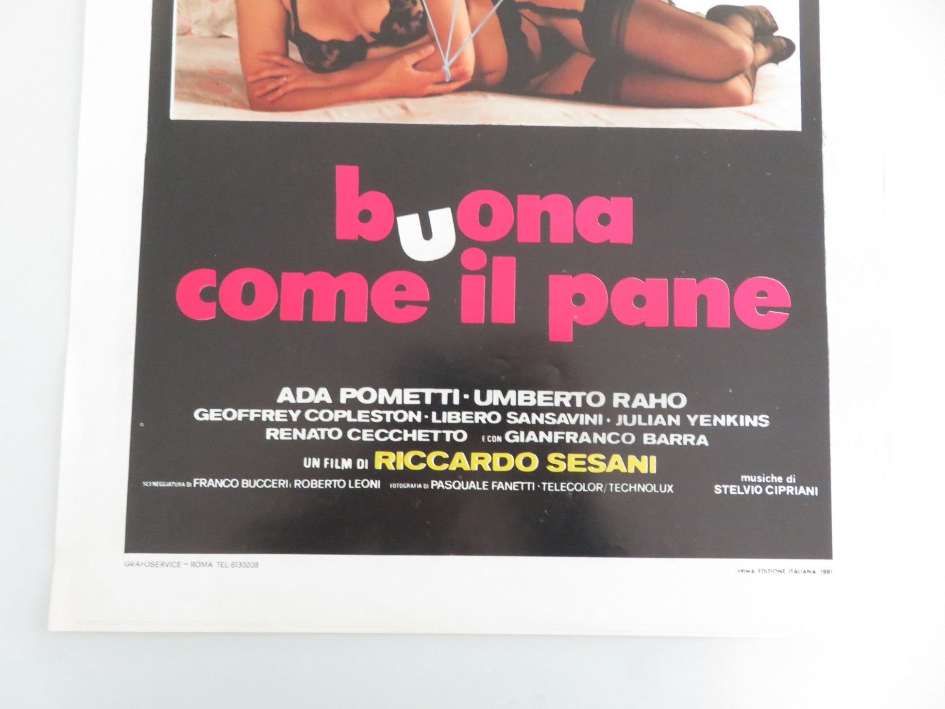 As Good as Bread Italian Locandina Poster Carmen Russo Saverio Marconi 1982 Movie posters