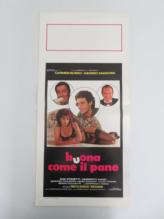 As Good as Bread Italian Locandina Poster Carmen Russo Saverio Marconi 1982 Movie posters