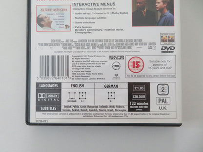 As Good as It Gets (DVD) Jack Nicholson Helen Hunt Greg Kinnear 1997 Region 2 Movie posters