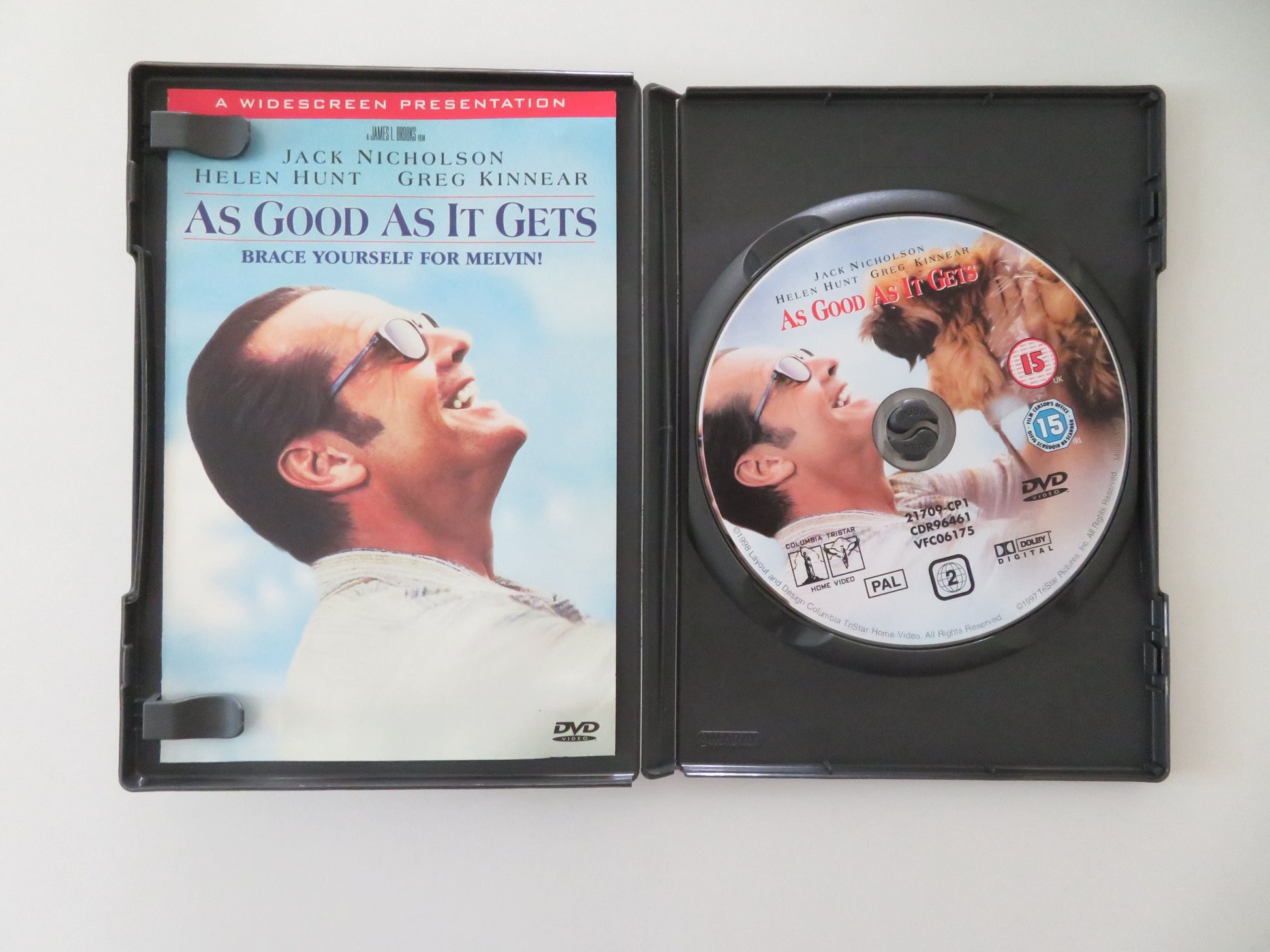 As Good as It Gets (DVD) Jack Nicholson Helen Hunt Greg Kinnear 1997 Region 2 Movie posters