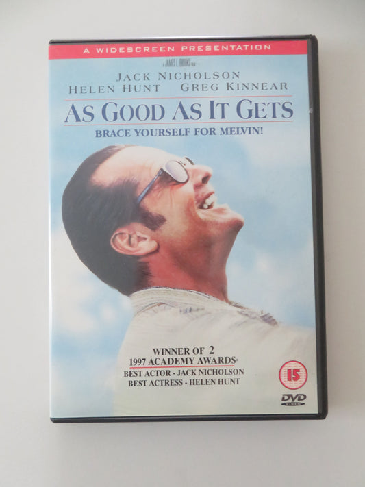 As Good as It Gets (DVD) Jack Nicholson Helen Hunt Greg Kinnear 1997 Region 2 Movie posters