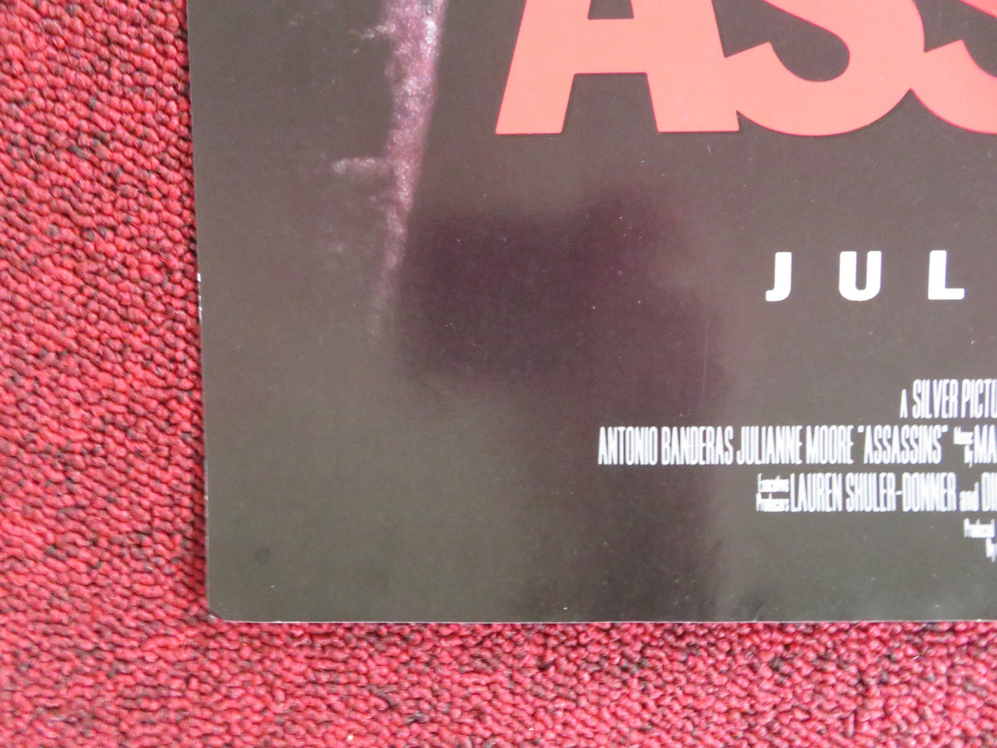ASSASSINS VHS VIDEO POSTER SYLVESTER STALLONE ANTONIO BANDERAS 1995 Rendezvous Cinema Movie posters