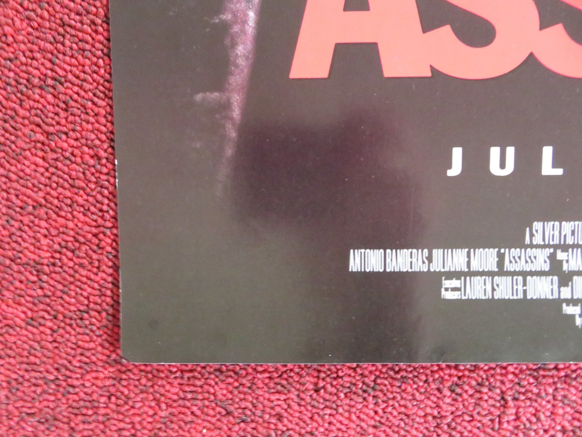 ASSASSINS VHS VIDEO POSTER SYLVESTER STALLONE ANTONIO BANDERAS 1995 Rendezvous Cinema Movie posters