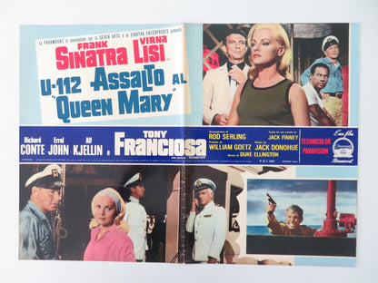 ASSAULT ON A QUEEN - E ITALIAN FOTOBUSTA POSTER FRANK SINATRA VIRNA LISI 1966 Movie posters