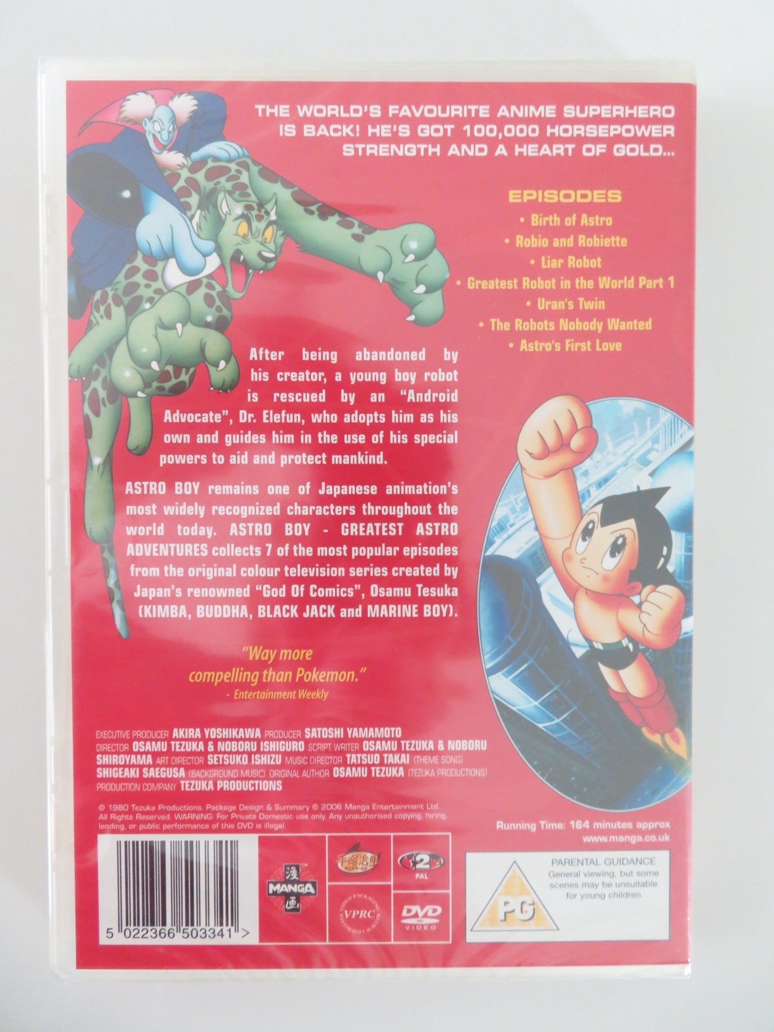 ASTRO BOY GREATEST ADVENTURES (DVD) MARI SHIMIZU HISASHI KATSUTA 1980 REGION 2 Movie posters