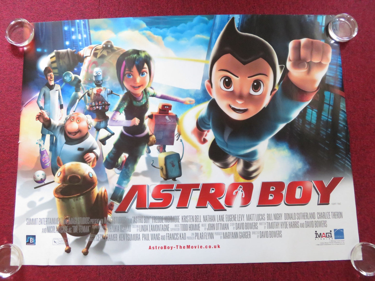 ASTRO BOY UK QUAD ROLLED POSTER CHARLIZE THERON FREDDIE HIGHMORE 2009 Rendezvous Cinema Movie posters