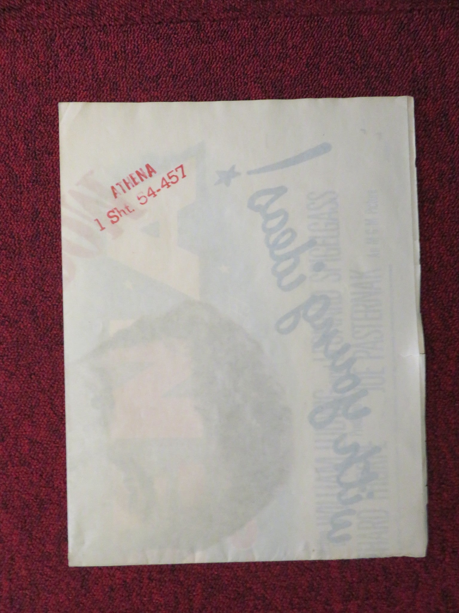 ATHENA FOLDED US ONE SHEET POSTER JANE POWELL DEBBIE REYNOLDS 1954 Rendezvous Cinema Movie posters