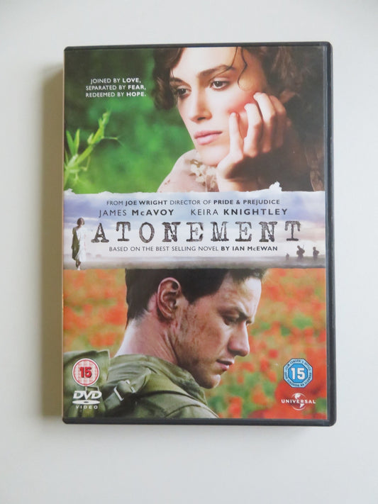 ATONEMENT (DVD) JAMES MCAVOY KEIRA KNIGHTLEY SAOIRSE RONAN 2007 REGION 2, 5 Movie posters