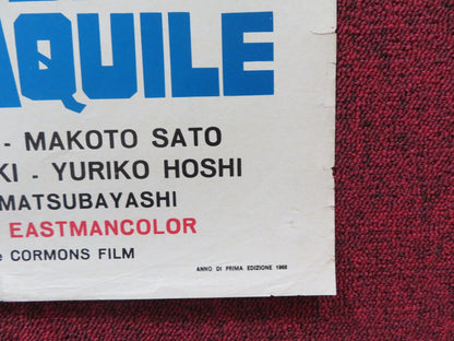 ATTACK SQUADRON! ITALIAN LOCANDINA POSTER TOSHIRO MIFUNE YUZO KAYAMA 1968 Rendezvous Cinema Movie posters