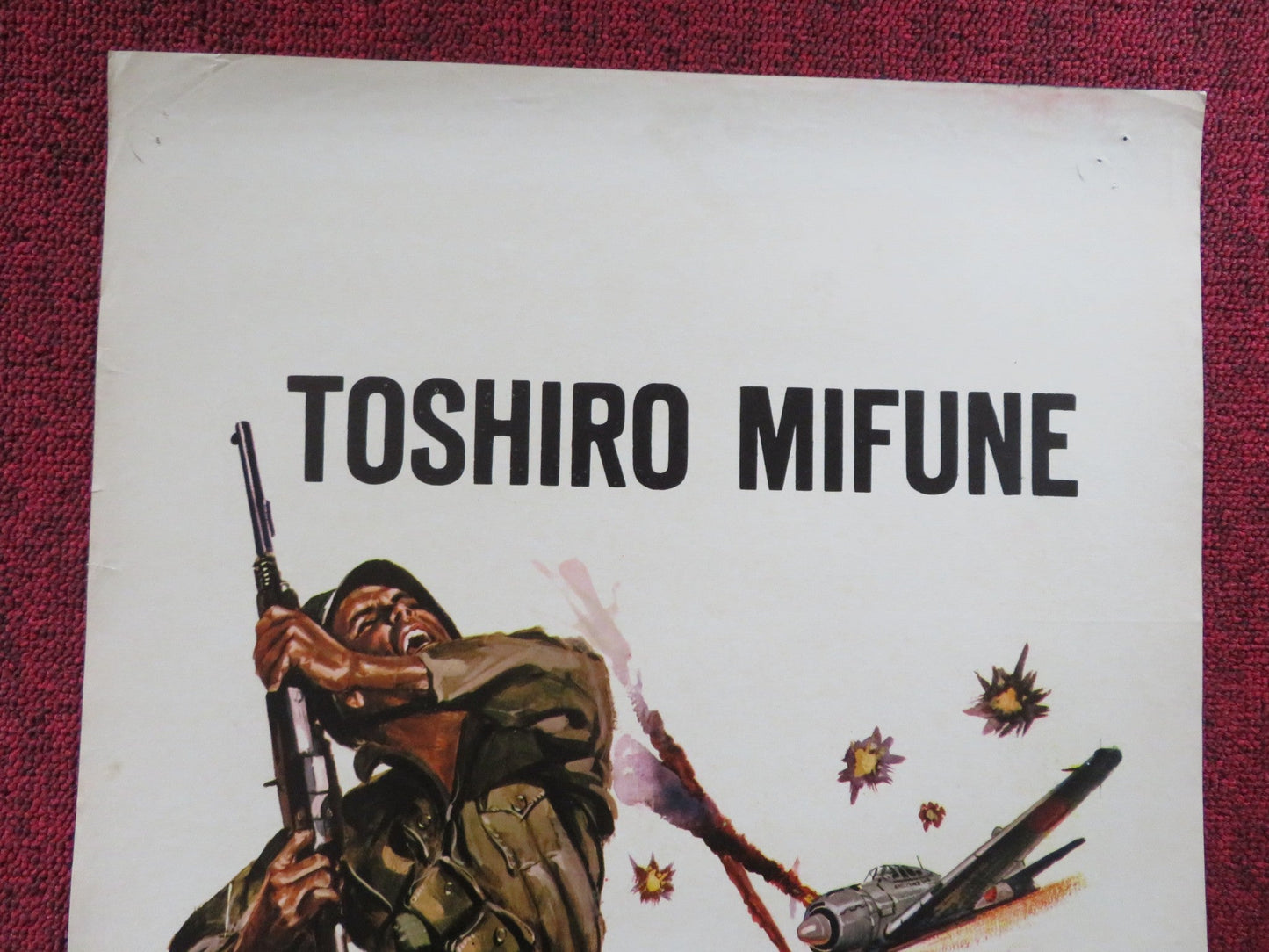 ATTACK SQUADRON! ITALIAN LOCANDINA POSTER TOSHIRO MIFUNE YUZO KAYAMA 1968 Rendezvous Cinema Movie posters