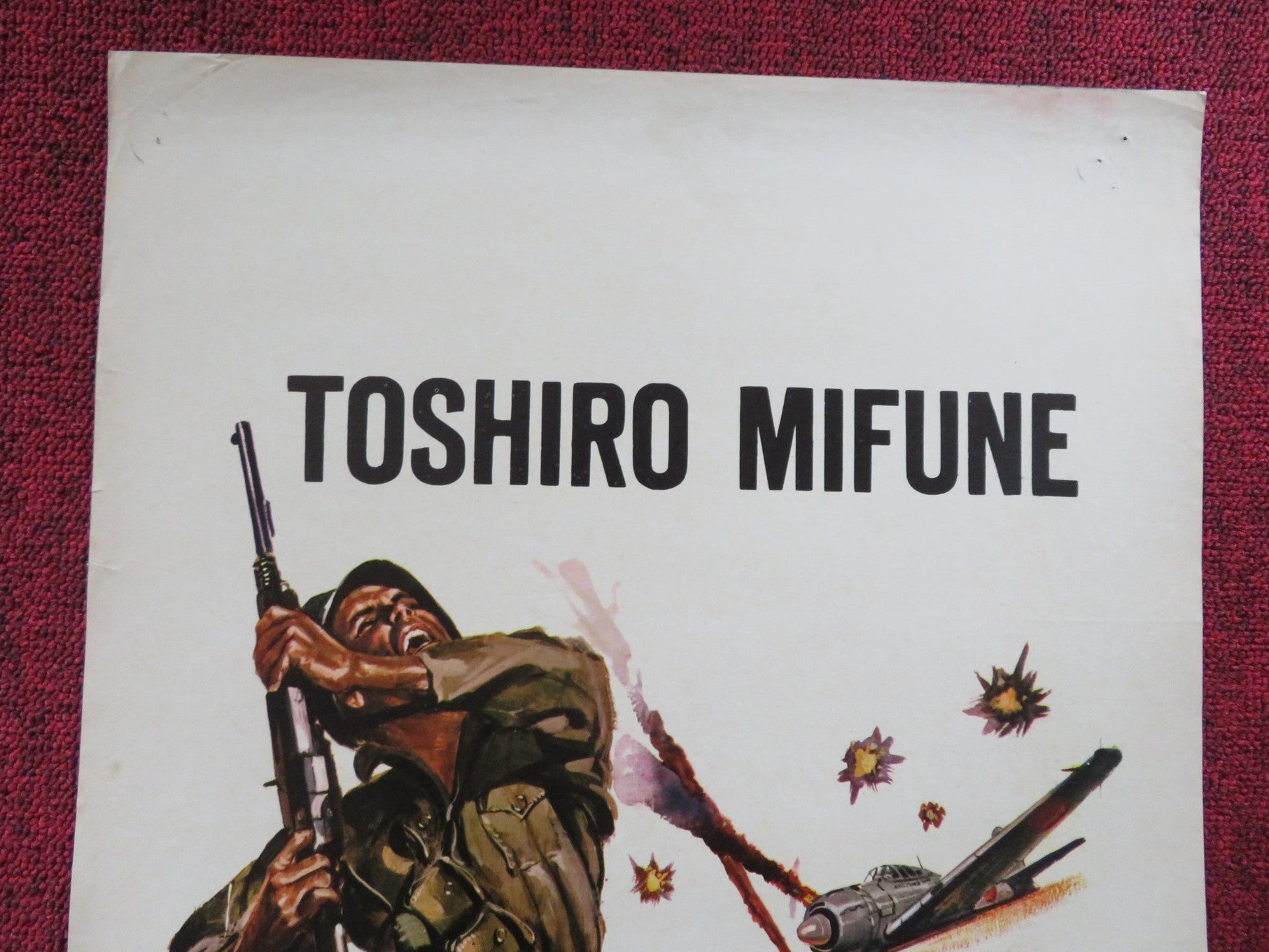 ATTACK SQUADRON! ITALIAN LOCANDINA POSTER TOSHIRO MIFUNE YUZO KAYAMA 1968 Rendezvous Cinema Movie posters